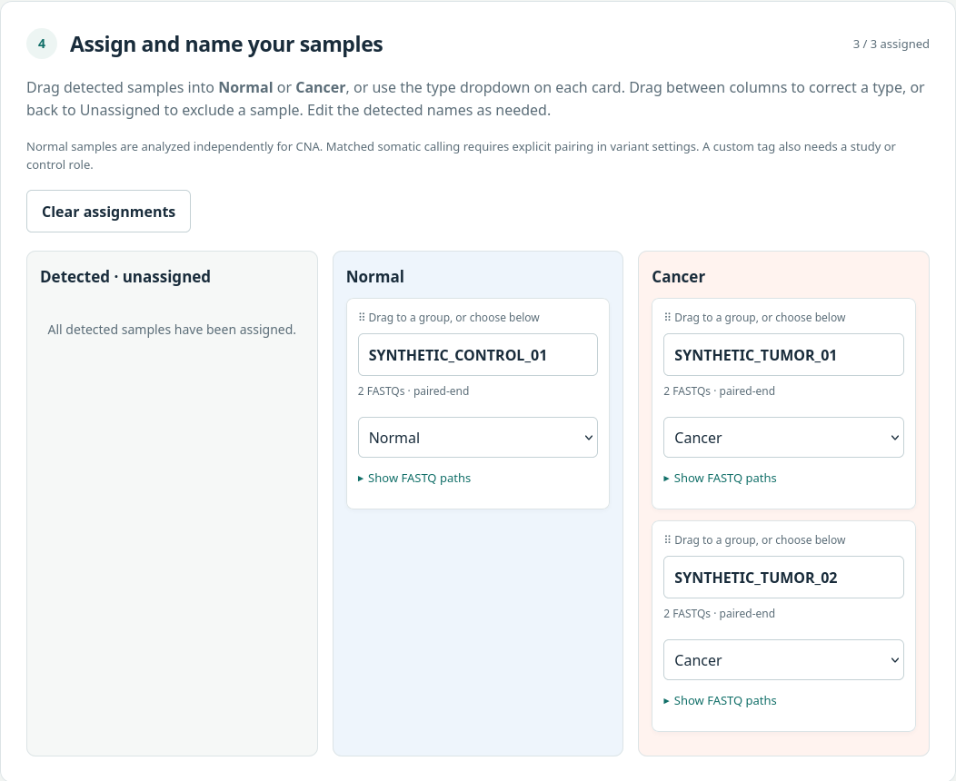 Explore the OncoTracer browser with synthetic samples